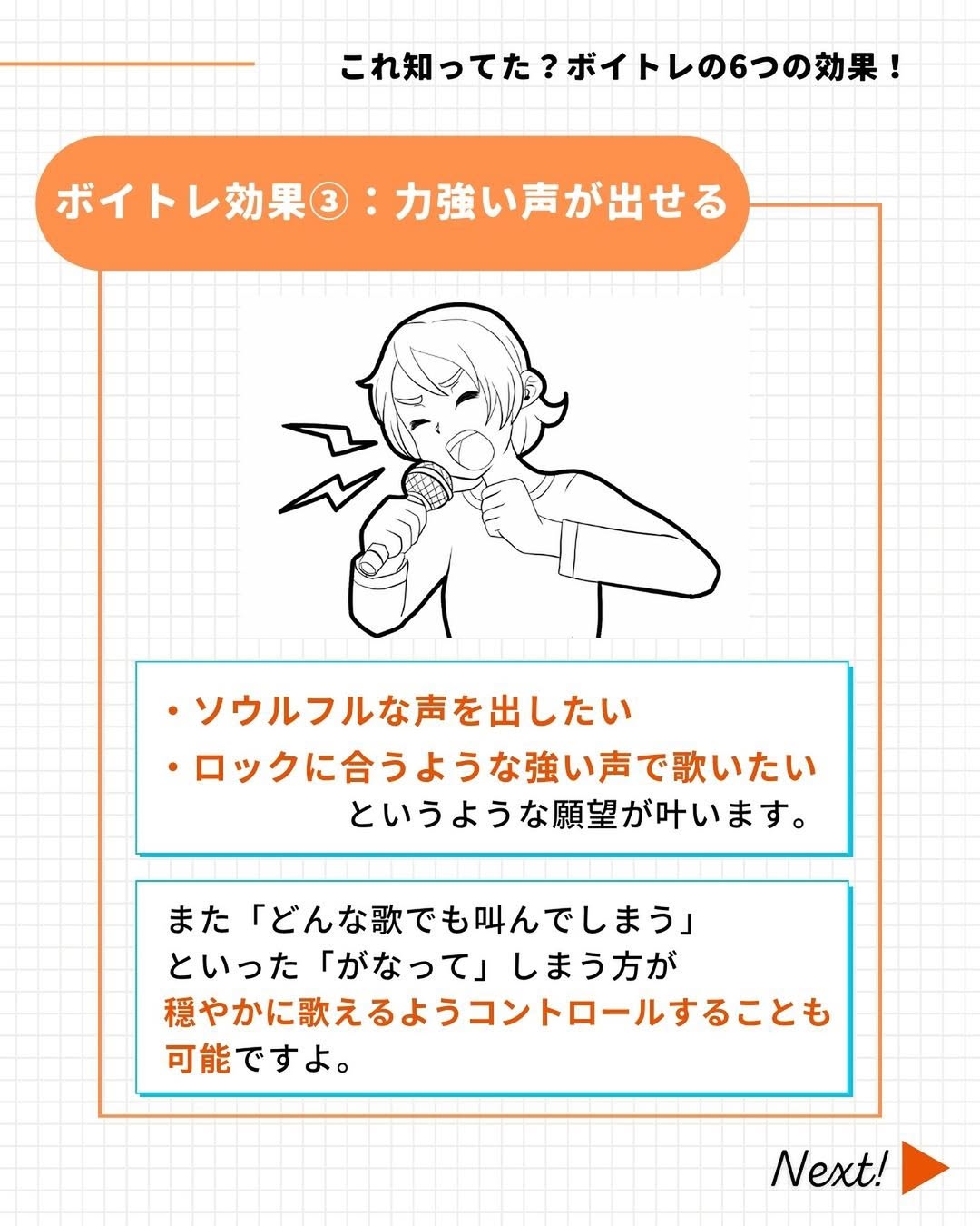ボイトレの効果③力強い声が出せる